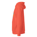 Unisex eco raglan hoodie, Burnt Orange, left view