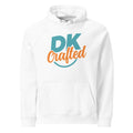 Unisex eco raglan hoodie, White, front view