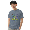 Unisex garment-dyed heavyweight t-shirt, Blue Jean, front view
