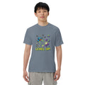 Unisex garment-dyed heavyweight t-shirt, Blue Jean, front view