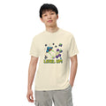 Unisex garment-dyed heavyweight t-shirt, Ivory, front view