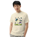 Unisex garment-dyed heavyweight t-shirt, Ivory, front view