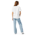 Unisex garment-dyed heavyweight t-shirt, White, back view
