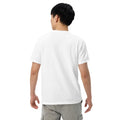 Unisex garment-dyed heavyweight t-shirt, White, back view