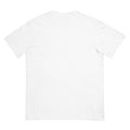 Unisex garment-dyed heavyweight t-shirt, White, back view
