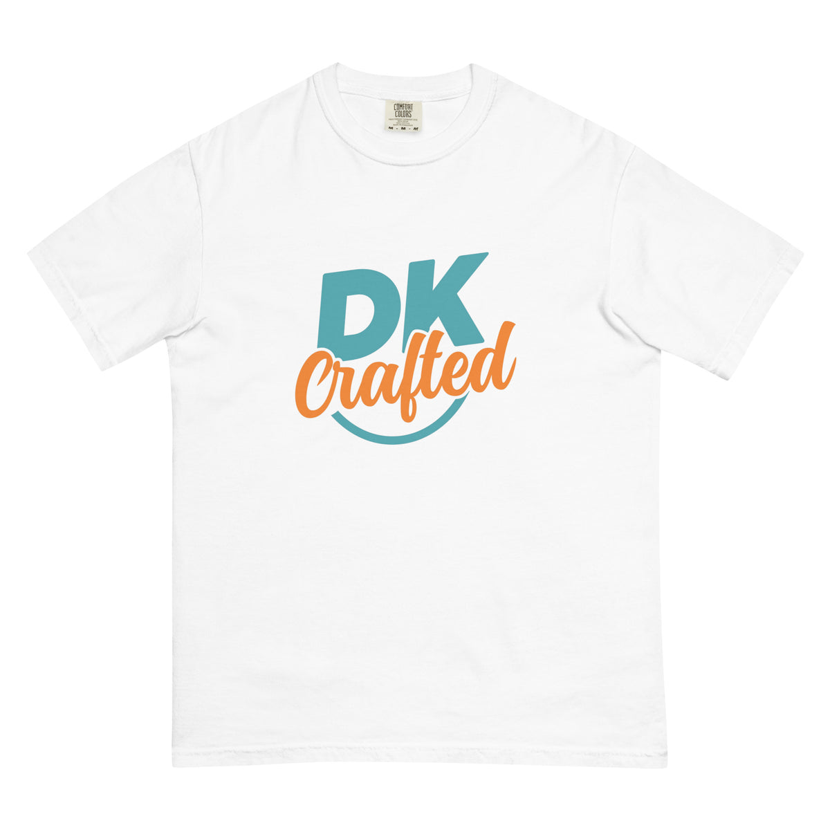 Unisex garment-dyed heavyweight t-shirt, White, front view