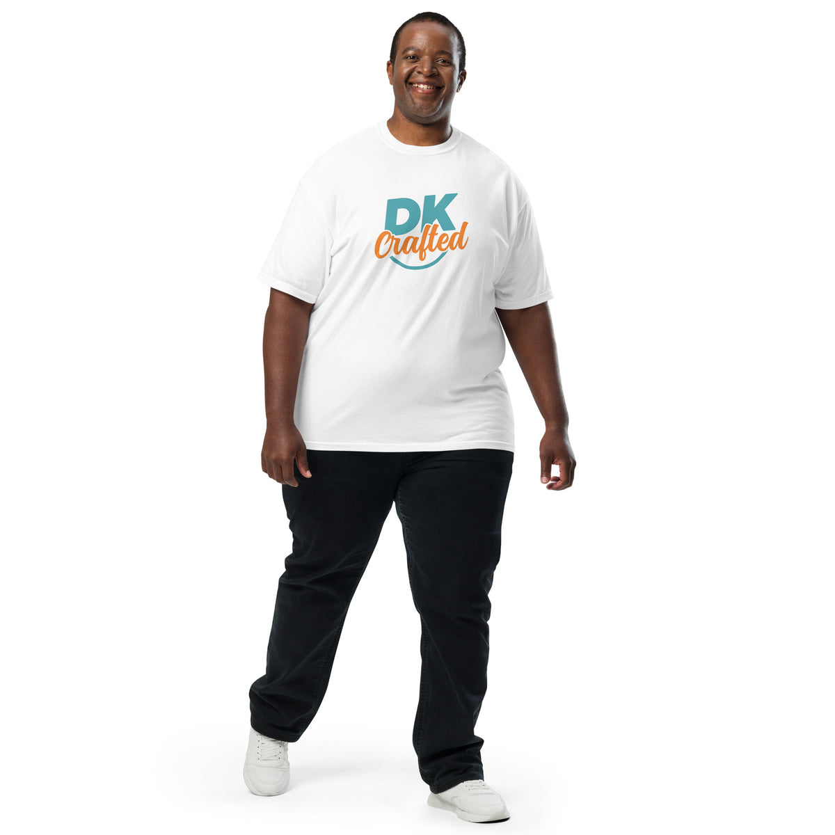 Unisex garment-dyed heavyweight t-shirt, White, front view