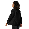 Unisex heavy blend zip hoodie, Black, back view
