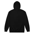 Unisex heavy blend zip hoodie, Black, back view