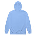 Unisex heavy blend zip hoodie, Carolina Blue, back view