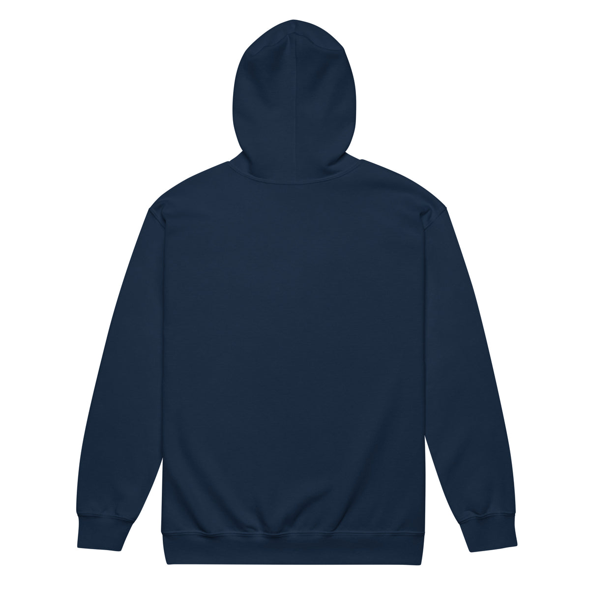 Unisex heavy blend zip hoodie, Navy, back view
