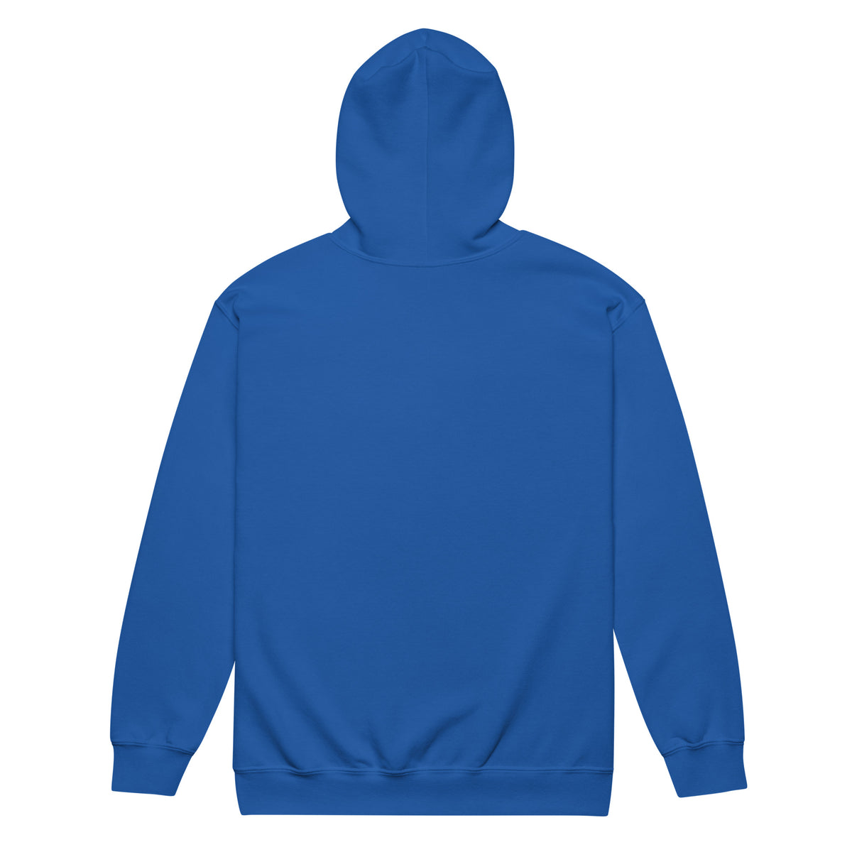 Unisex heavy blend zip hoodie, Royal, back view