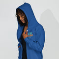 Unisex heavy blend zip hoodie, Royal, front view
