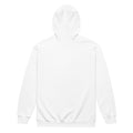 Unisex heavy blend zip hoodie, White, back view