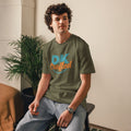 Unisex organic cotton t-shirt, Khaki, front view