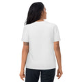 Unisex organic cotton t-shirt, White, back view