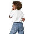 Unisex organic cotton t-shirt, White, back view