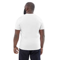 Unisex organic cotton t-shirt, White, back view
