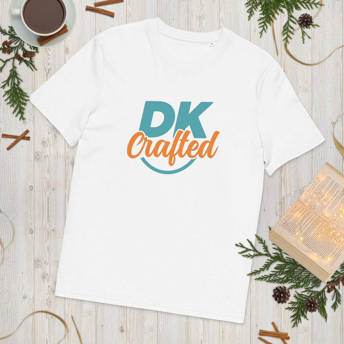 Unisex organic cotton t-shirt, White, front view