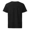 Unisex organic mid-light t-shirt, Black, back view