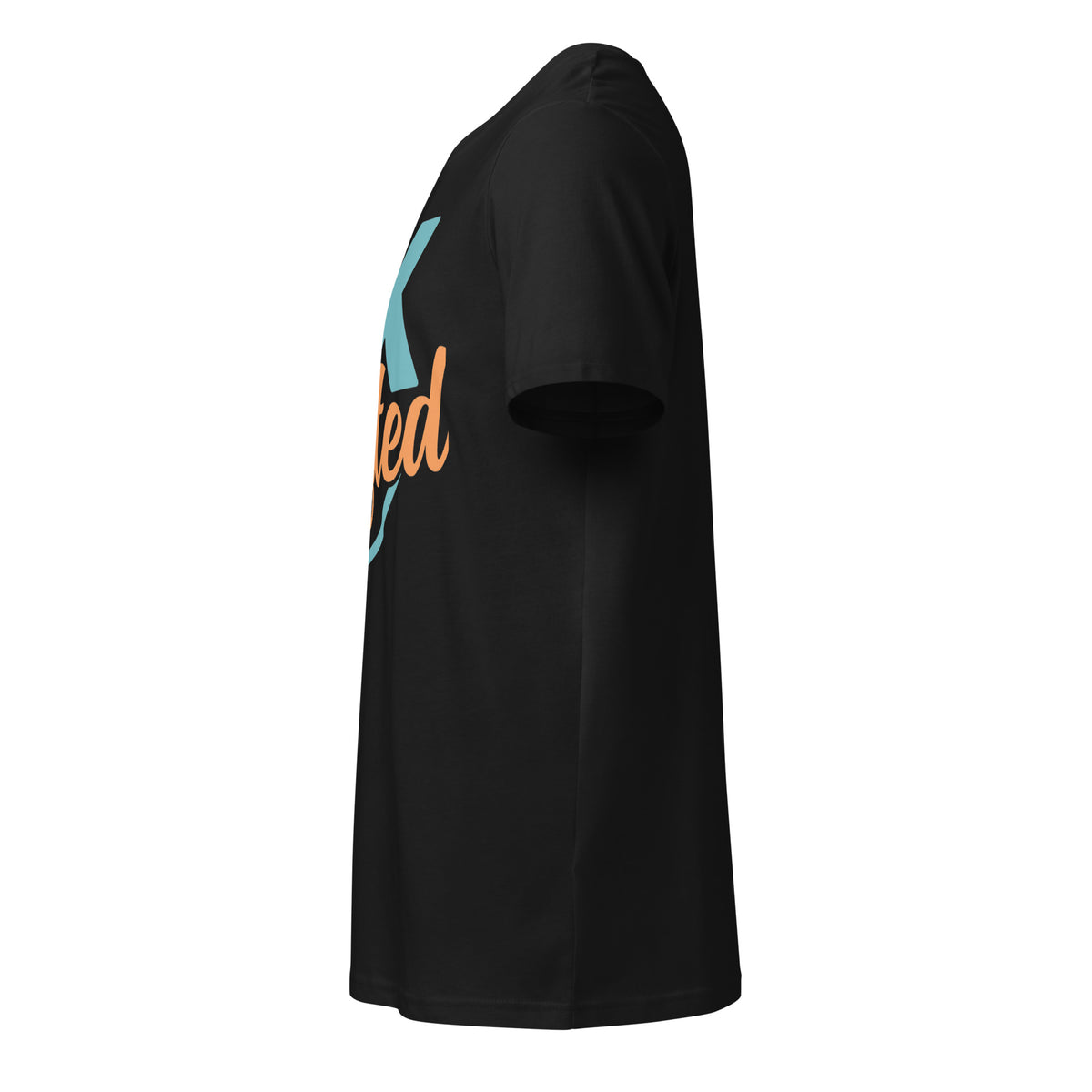 Unisex organic mid-light t-shirt, Black, left side view