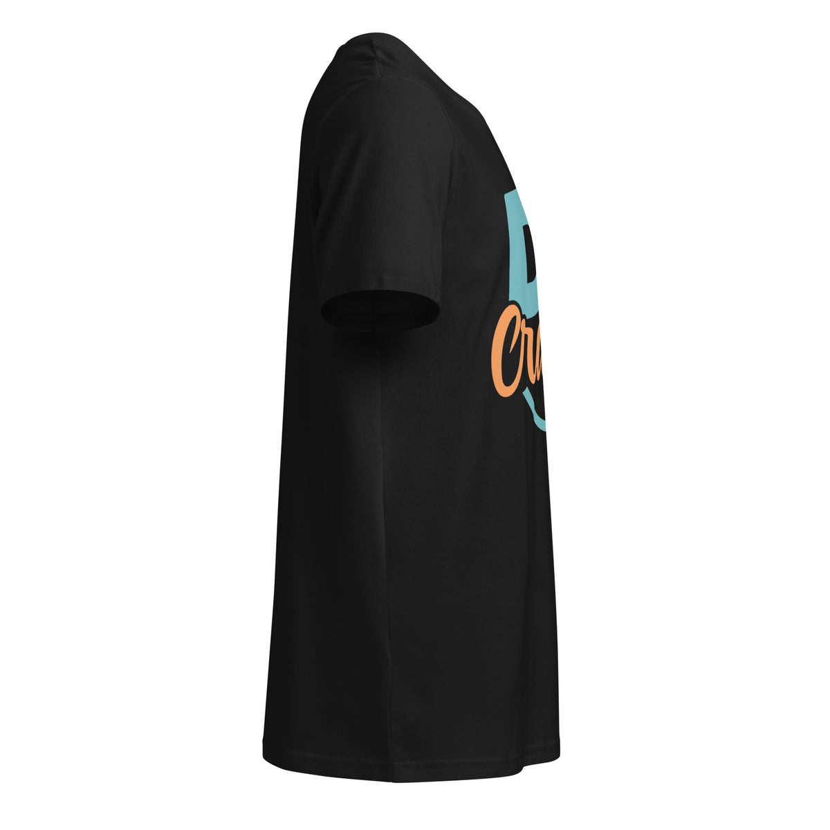 Unisex organic mid-light t-shirt, Black, right side view