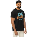 Unisex organic mid-light t-shirt, Black, right front view