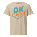 Unisex organic mid-light t-shirt, Desert Dust, front view