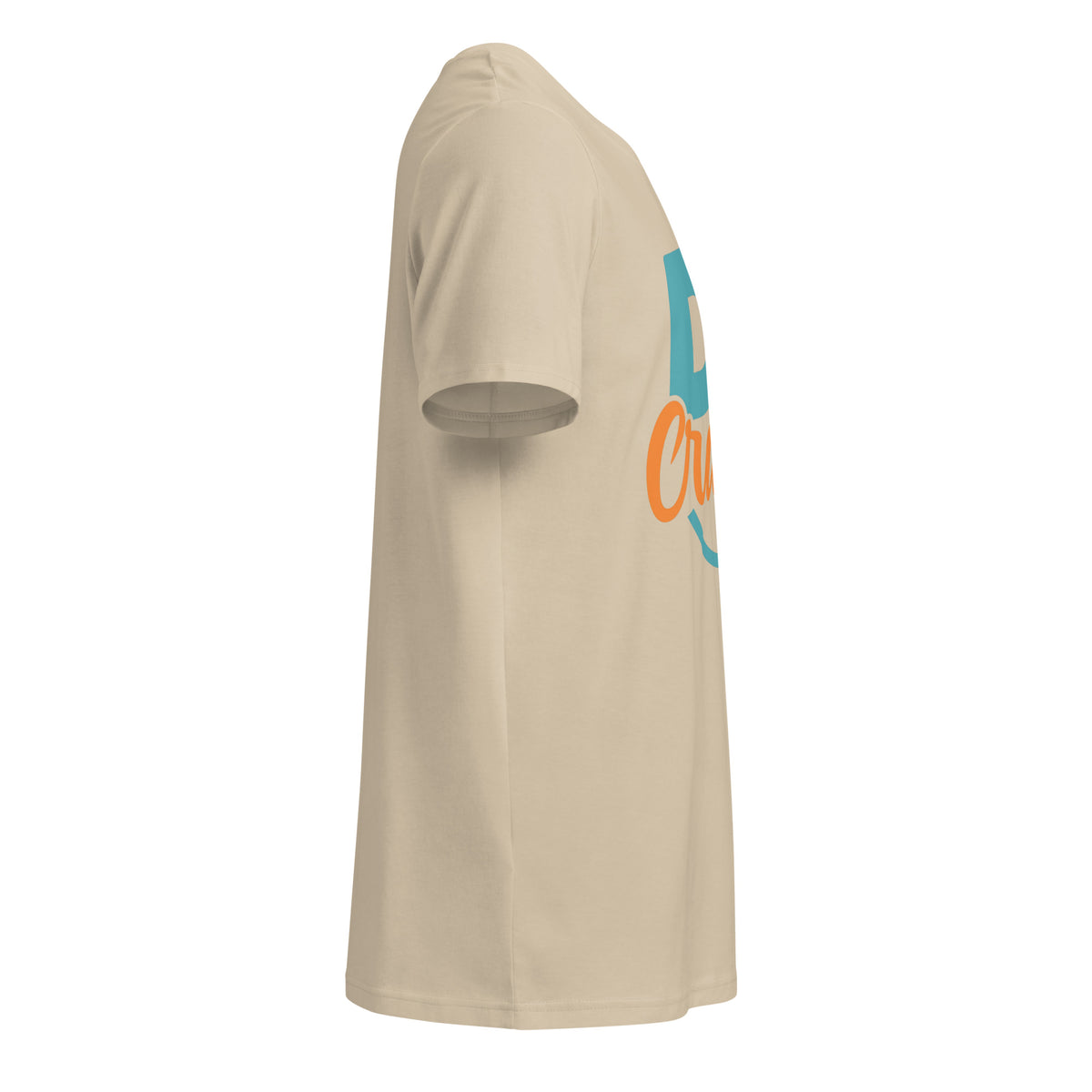 Unisex organic mid-light t-shirt, Desert Dust, right side view