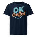 Unisex organic mid-light t-shirt, French Navy, front view