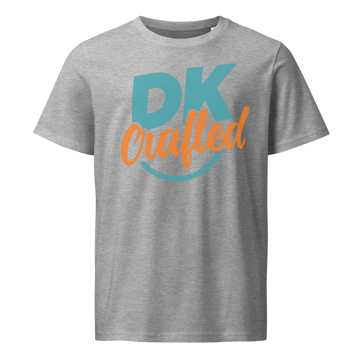 Unisex organic mid-light t-shirt, Heather Grey, front view