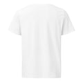 Unisex organic mid-light t-shirt, White, back view