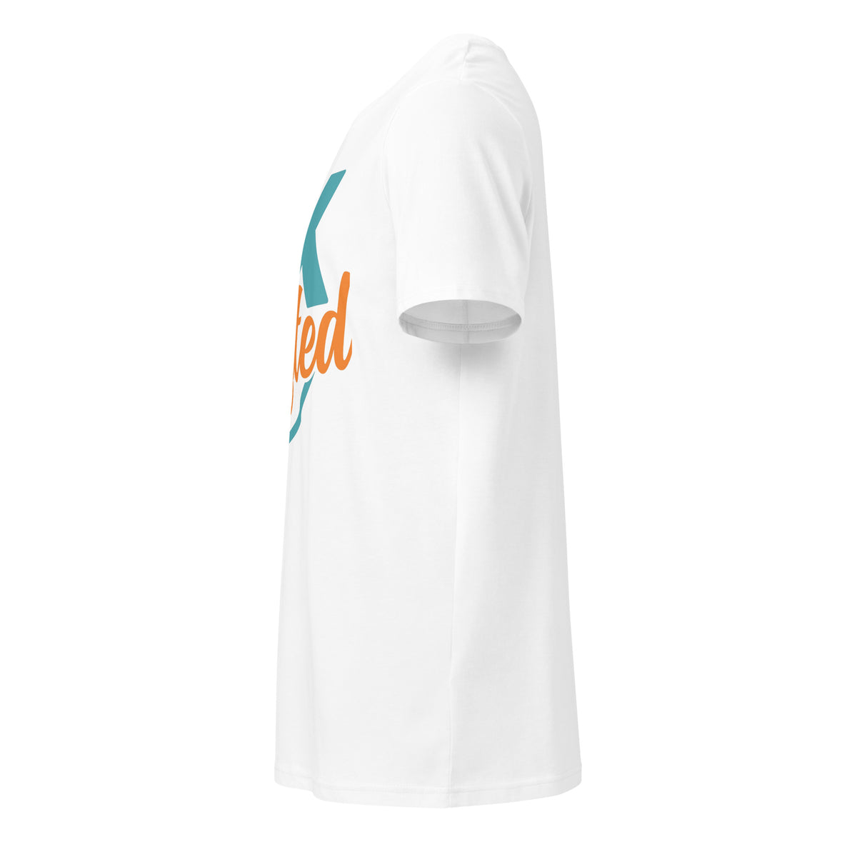 Unisex organic mid-light t-shirt, White, left side view