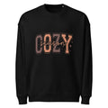 Unisex organic oversized sweatshirt, Black, front view