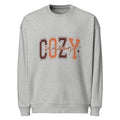 Unisex organic oversized sweatshirt, Heather Grey, front view