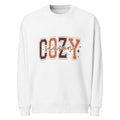 Unisex organic oversized sweatshirt, White, front view