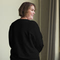 Unisex organic sweatshirt, Black, back view