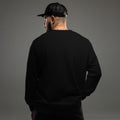 Unisex organic sweatshirt, Black, back view