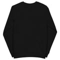 Unisex organic sweatshirt, Black, back view