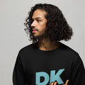 Unisex organic sweatshirt, Black, front view