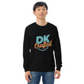 Unisex organic sweatshirt, Black, front view