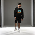 Unisex organic sweatshirt, Black, front view