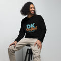 Unisex organic sweatshirt, Black, front view