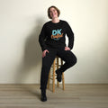 Unisex organic sweatshirt, Black, front view
