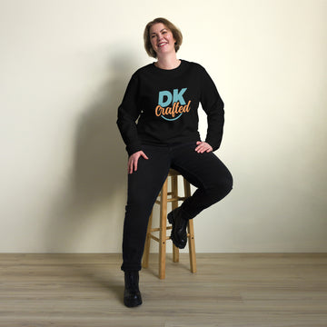 Unisex organic sweatshirt, Black, front view