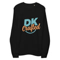 Unisex organic sweatshirt, Black, front view