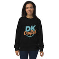 Unisex organic sweatshirt, Black, front view