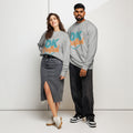 Unisex organic sweatshirt, Heather Grey, front view