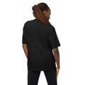 Unisex performance crew neck t-shirt, Black, back view