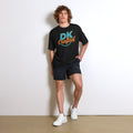 Unisex performance crew neck t-shirt, Black, front view